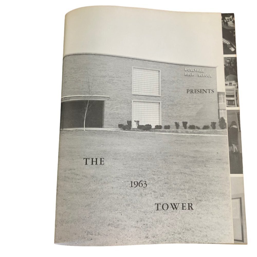 Roseville High School 1963 Yearbook The Tower Michigan Excellent Condition - Picture 2 of 15